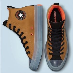 Converse High-Tops in Wheat and Black